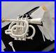 Professional Silver plated Pocket Trumpet Key of C Monel Valves 2 Mouth New Case