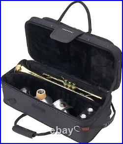 Professional Trumpet Bag with Spacious Mute Storage & Secure Locking Zippers