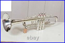 Professional Trumpet C Silver Plated Expert's Choice with Hard Case & Mouthpiece