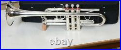 Professional Trumpet C Silver Plated Expert's Choice with Hard Case & Mouthpiece