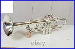 Professional Trumpet C Silver Plated Expert's Choice with Hard Case & Mouthpiece