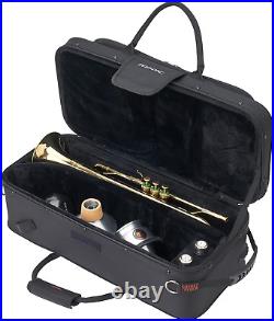 Protec Trumpet Rectangular PRO PAC Case with Mute Storage Compartment, Model PB