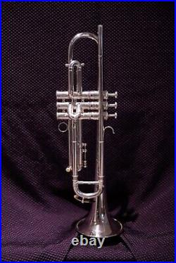 Rare French Besson Bb Trumpet Silver Plated Exc. Condition Made in France 1947