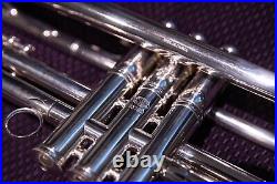 Rare French Besson Bb Trumpet Silver Plated Exc. Condition Made in France 1947