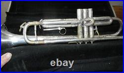 Rare Henri Selmer Radial 75 B Silver Trumpet Paris France Trigger Valve