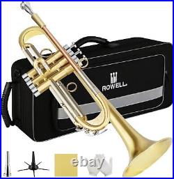 Rowell Bb Trumpet Set Professional with Case, and others (Antique Finished)