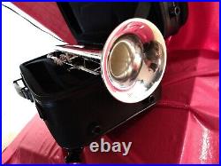 S. E. SHIRES TRQ10RS PRO Bb TRUMPET SILVERPLATED WithBACKPACK CASE & MP