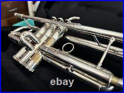 S. E. SHIRES TRQ10RS PRO Bb TRUMPET SILVERPLATED WithBACKPACK CASE & MP