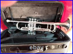 S. E. SHIRES TRQ10RS PRO Bb TRUMPET SILVERPLATED WithBACKPACK CASE & MP