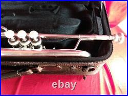 S. E. SHIRES TRQ10RS PRO Bb TRUMPET SILVERPLATED WithBACKPACK CASE & MP