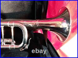 S. E. SHIRES TRQ10RS PRO Bb TRUMPET SILVERPLATED WithBACKPACK CASE & MP