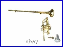 SAI MUSICAL Flag Trumpet Shinning Brass case super sale on