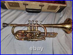 Sale Vintage 1940's Early Getzen Super Deluxe Cornet & Case