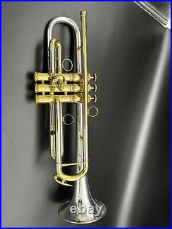 Sterling Silver bell Conn Vintage ONE Bb TRUMPET xtra slide, weigted cap system