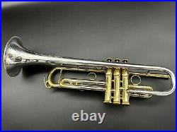 Sterling Silver bell Conn Vintage ONE Bb TRUMPET xtra slide, weigted cap system