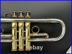 Sterling Silver bell Conn Vintage ONE Bb TRUMPET xtra slide, weigted cap system