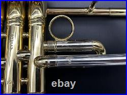 Sterling Silver bell Conn Vintage ONE Bb TRUMPET xtra slide, weigted cap system