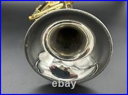 Sterling Silver bell Conn Vintage ONE Bb TRUMPET xtra slide, weigted cap system