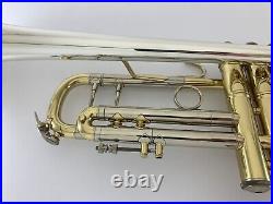 Trumpet Bach Stradivarius 37 Sterling Silver Plus Bb Trumpet & Case OPEN BOX