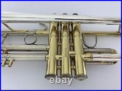 Trumpet Bach Stradivarius 37 Sterling Silver Plus Bb Trumpet & Case OPEN BOX