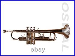 Trumpet NEW NICKEL FINISHED BB KEYS TRUMPET+CASE