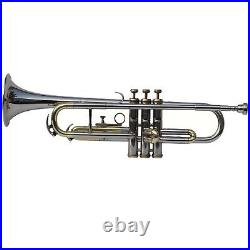 Trumpet Nickel And Brass Professional Instrument Bb Pitch Free Hard Case & Mouth