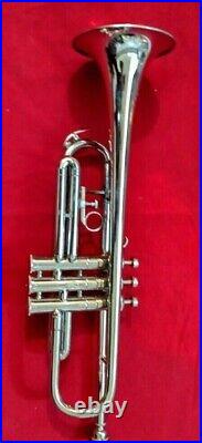 Trumpet Professional Student Model Silver Polish Jazz Musical Instrument Bb Key