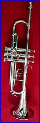 Trumpet Professional Student Model Silver Polish Jazz Musical Instrument Bb Key