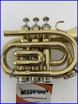 Trumpet WISEMANN DPT-400 Lacquered Pocket Trumpet & Case Open Box