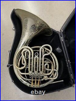 Used Holton H179 Professional Double French Horn, Nickel Silver Includes Case