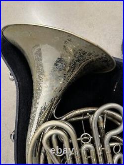 Used Holton H179 Professional Double French Horn, Nickel Silver Includes Case