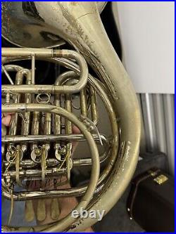 Used Holton H179 Professional Double French Horn, Nickel Silver Includes Case