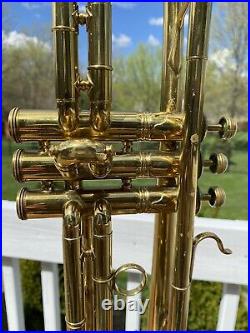 Vintage 1949 The Buescher Aristocrat Model 205 Pro Trumpet With Original Case