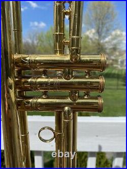 Vintage 1949 The Buescher Aristocrat Model 205 Pro Trumpet With Original Case