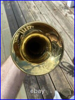 Vintage 1949 The Buescher Aristocrat Model 205 Pro Trumpet With Original Case