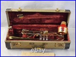 Vintage GETZEN SUPER DELUXE trumpet, mouthpiece, and Hardcase Patpend 78857