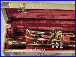 Vintage GETZEN SUPER DELUXE trumpet, mouthpiece, and Hardcase Patpend 78857