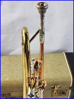 Vintage GETZEN SUPER DELUXE trumpet, mouthpiece, and Hardcase Patpend 78857