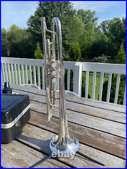 Vintage Getzen Eterna Doc Severinsen Silver Professional Trumpet SK22942 NICE