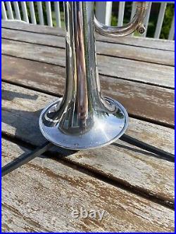 Vintage Getzen Eterna Doc Severinsen Silver Professional Trumpet SK22942 NICE