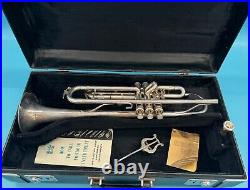 Vintage King Silver FLAIR Trumpet 1055T Professional Player Horn Please Read