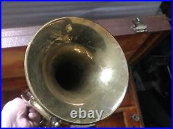 Vintage PRO BUFFET AMERICAN Balanced Bb Trumpet 2 Triggers Orig Case Mp Card $