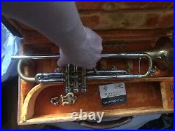 Vintage PRO BUFFET AMERICAN Balanced Bb Trumpet 2 Triggers Orig Case Mp Card $