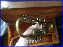 Vintage PRO BUFFET AMERICAN Balanced Bb Trumpet 2 Triggers Orig Case Mp Card $