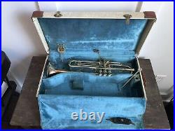 Vintage Rare 1962 Holton Model 50 Professional Trumpet With Original Case NICE