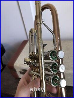 Vintage Rare 1962 Holton Model 50 Professional Trumpet With Original Case NICE