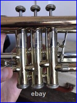 Vintage Rare 1962 Holton Model 50 Professional Trumpet With Original Case NICE