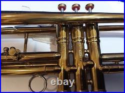 Vintage York Professional Model B Flat Trumpet Number 131717. W Case