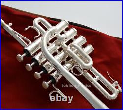 WEIBSTER Professional Piccolo Trumpet With 4 Piston Valve Bb/A WTR-P7