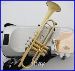 WEIBSTER WTR-530 Brushed Trumpet Horn Saturn Water key Hard Case FREE SHIPPING